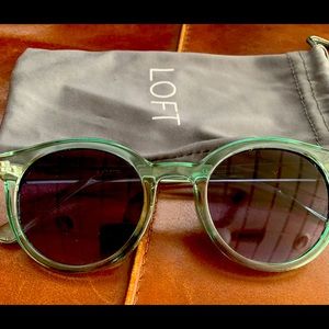 Round frame sunglasses from Loft.